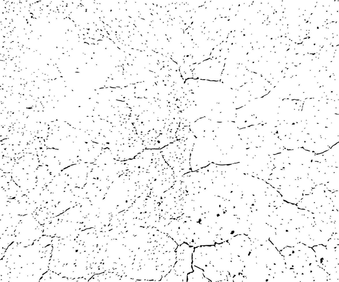 textura de el antiguo muro, un negro y blanco imagen de un agrietado muro, sucio textura enemigo diseño extra efecto , punto resumen grieta textura, textura de antiguo pintar vector