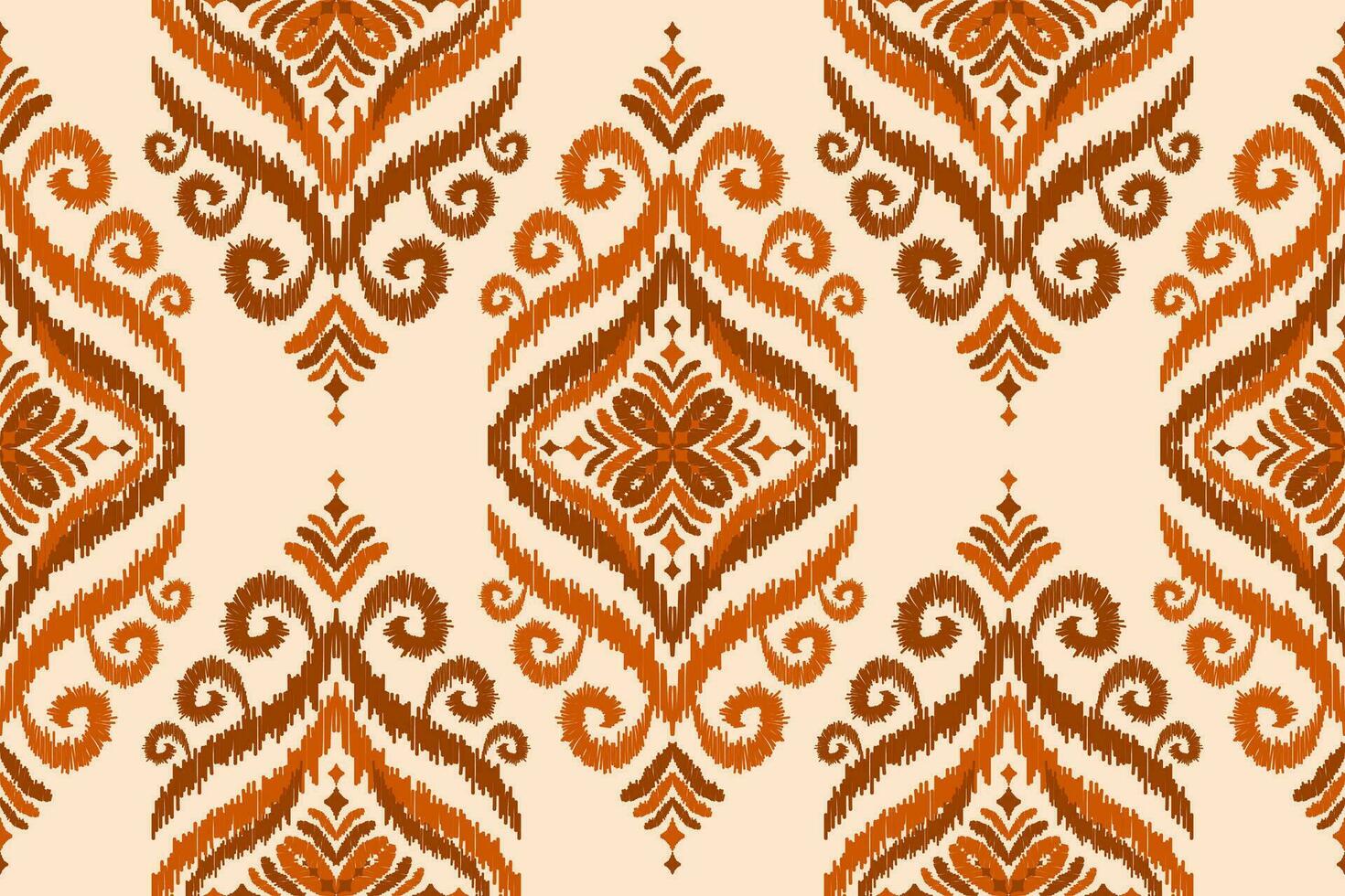 Ethnic ikat seamless pattern in tribal. American, Mexican style. Aztec geometric ornament print. vector