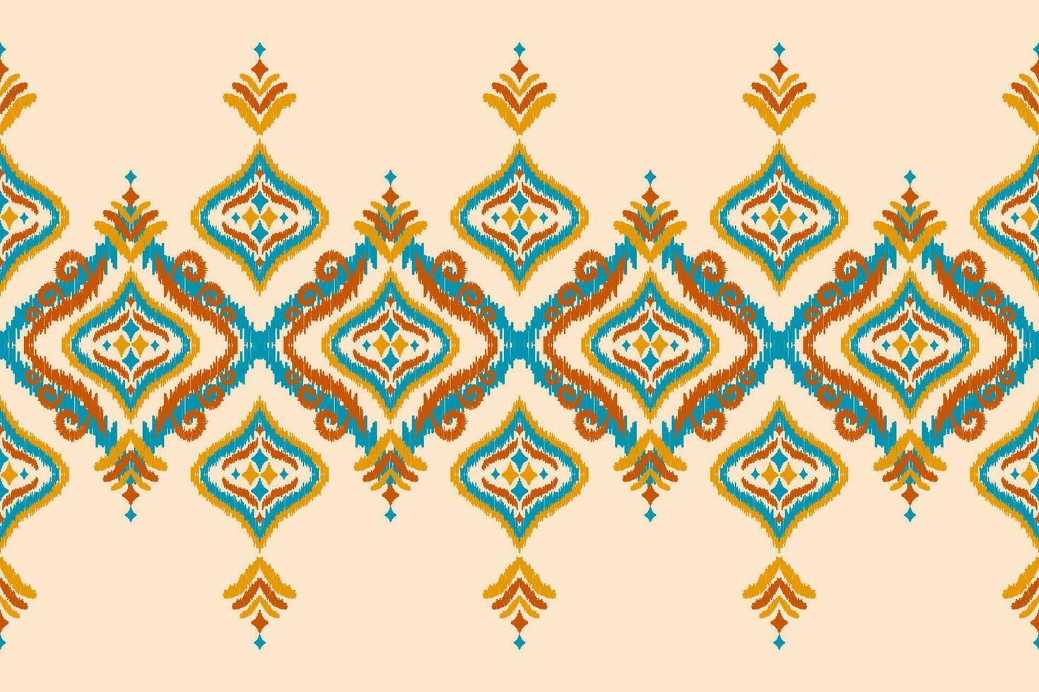 arte de patrón tribal étnico de alfombras. patrón étnico ikat sin fisuras. estilo americano, mexicano. vector