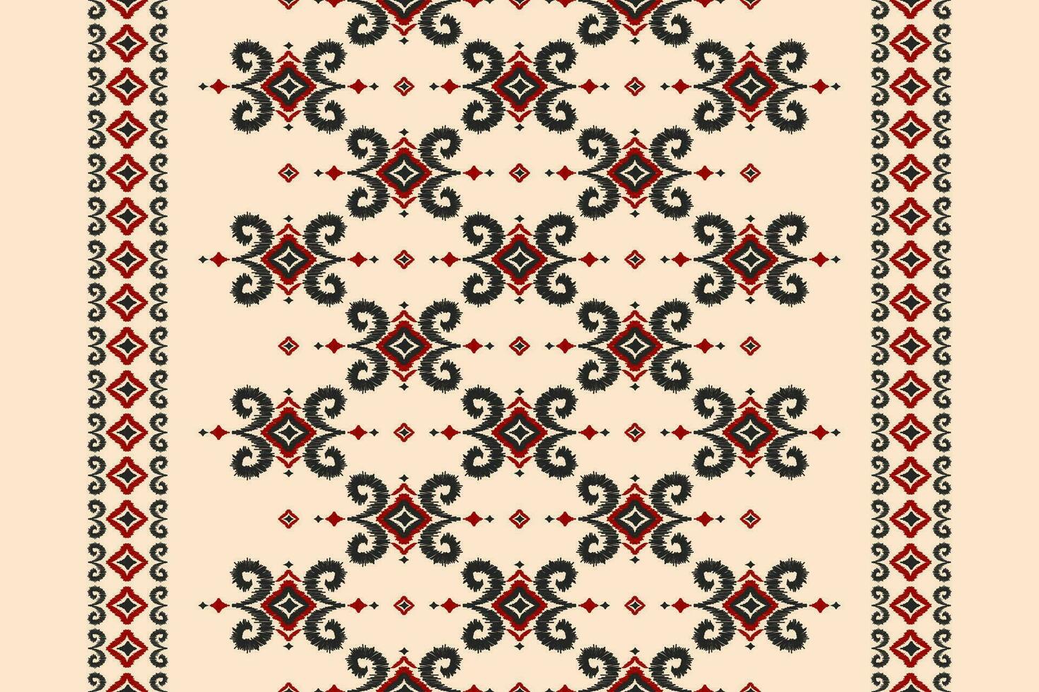 Carpet ethnic tribal pattern art. Ethnic ikat seamless pattern. American, Mexican style. vector