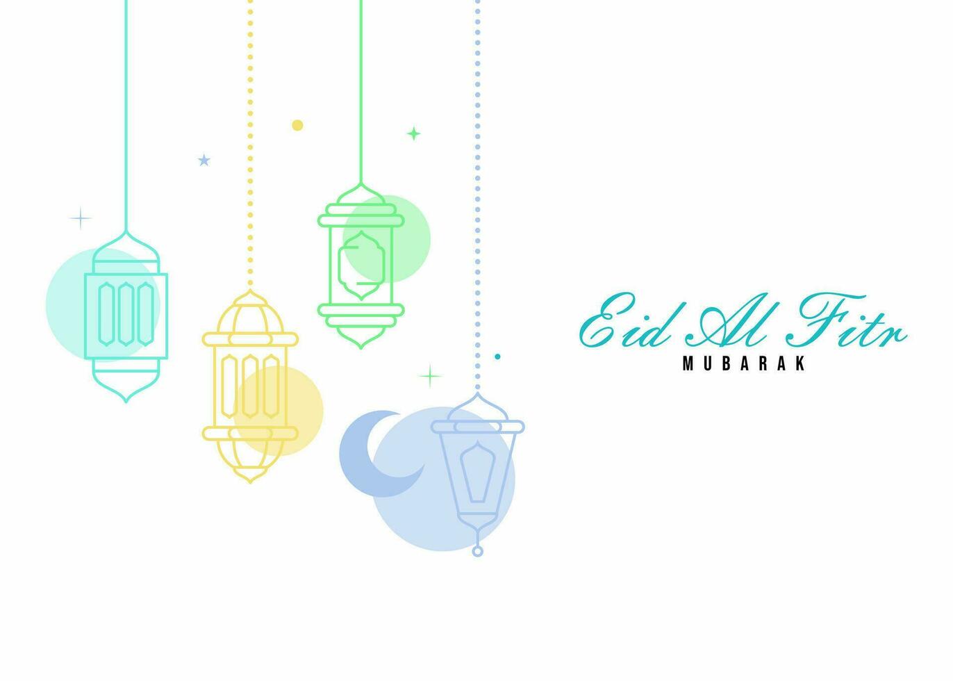 eid al fitr mubarak vector