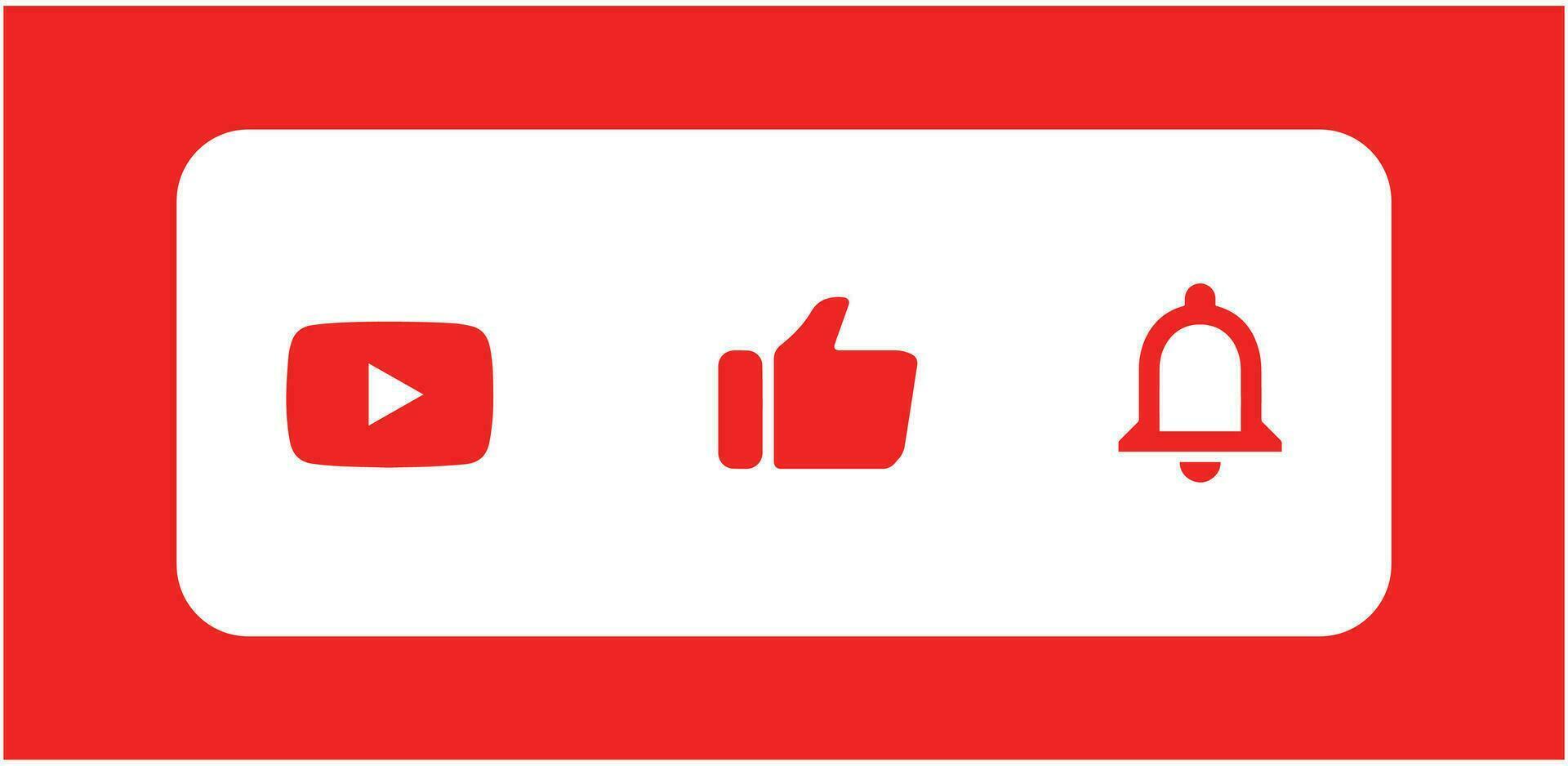 Youtube logo icono. conjunto Youtube icono. editorial vector. vector