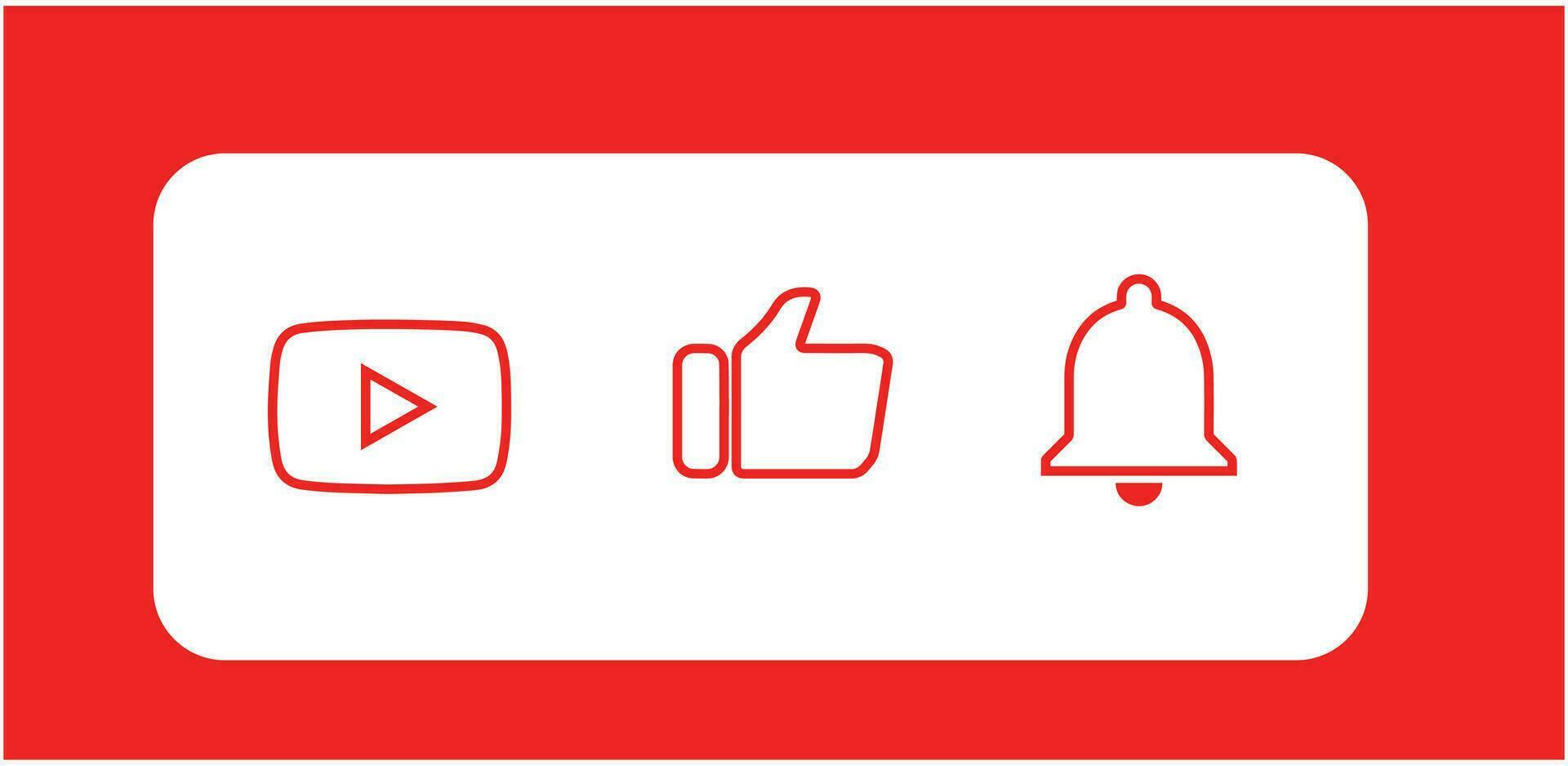 YouTube logo icon. Set youtube icon. Editorial vector. vector