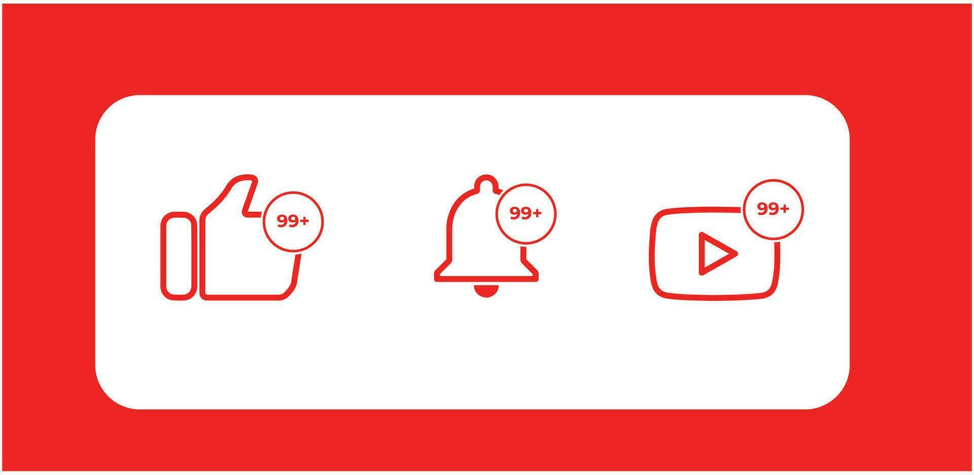 YouTube logo icon. Set youtube icon. Editorial vector. vector