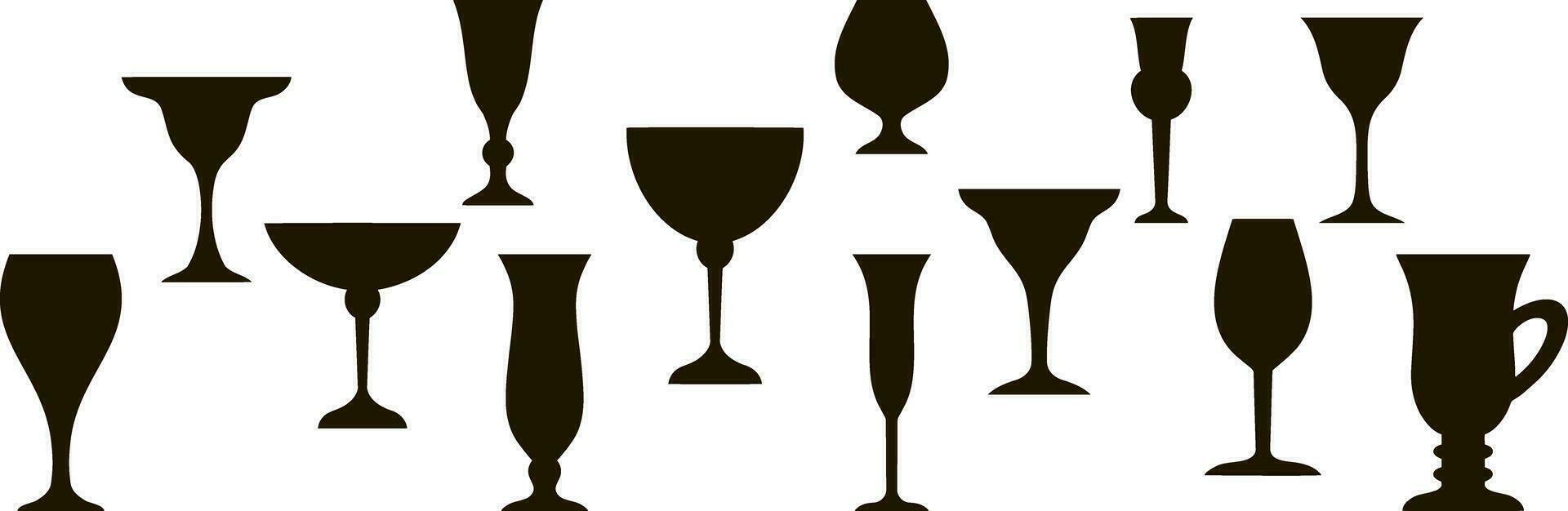 Wine glass toast icon tencil Vector illustration