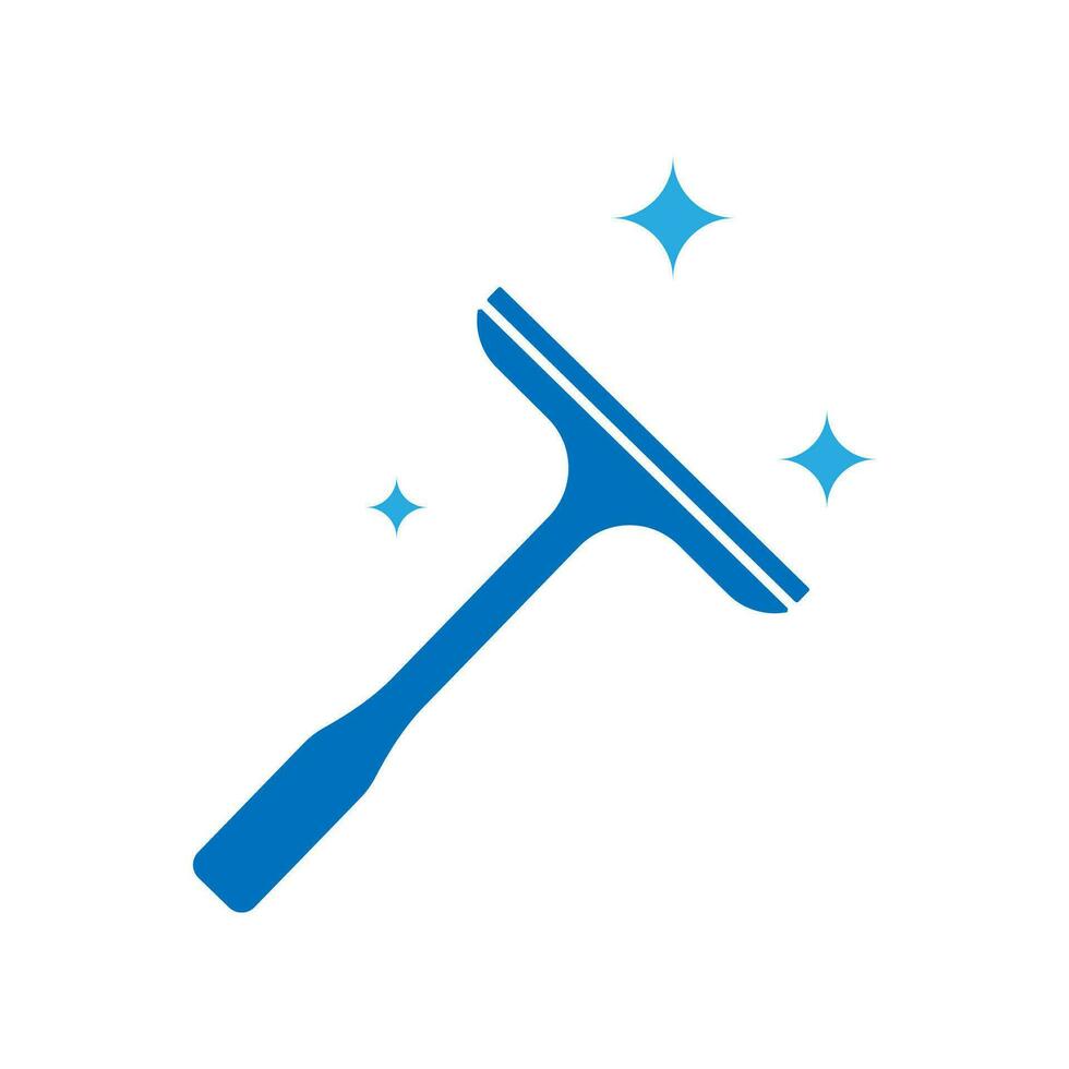 Wiper squeegee vector illustration. Cleaning logo design