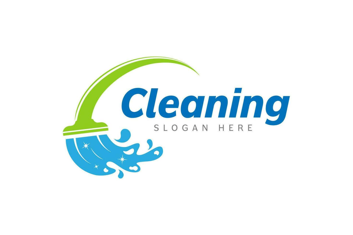 Cleaning service logo design template vector. Suitable logo for cleaning service and window cleaner company vector