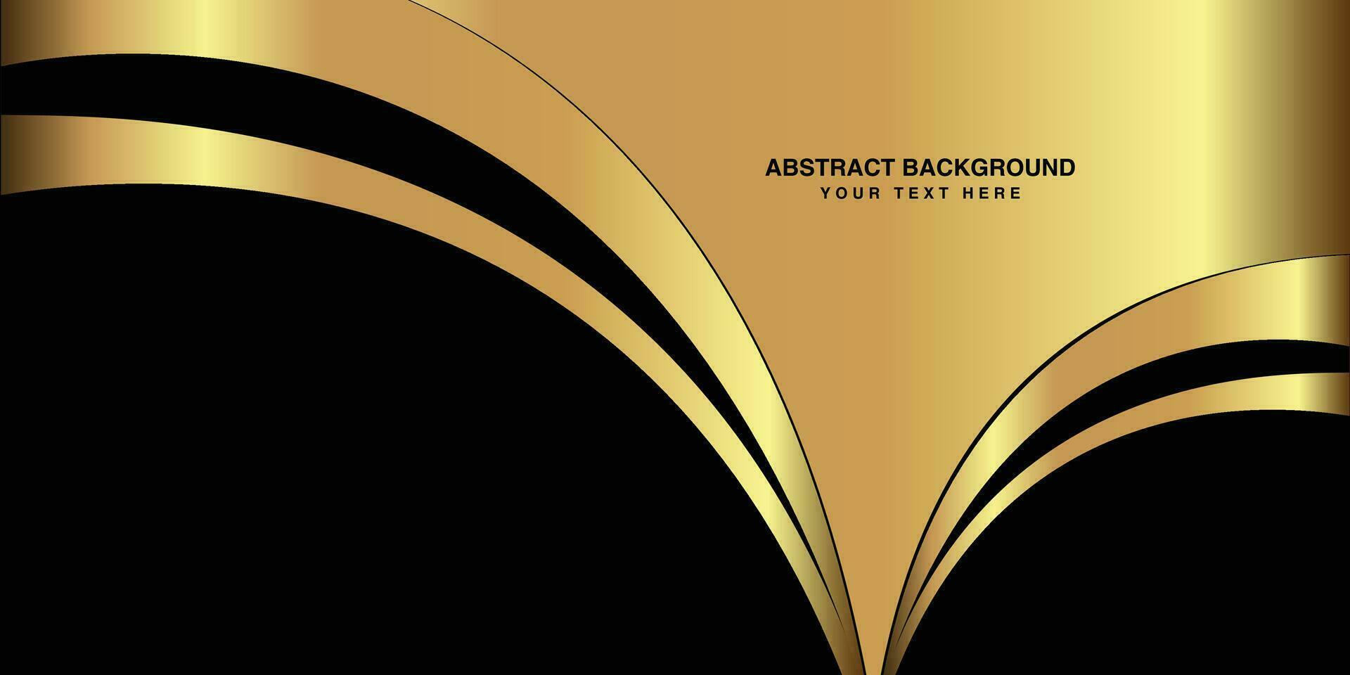 luxurious Abstract Background design illustration, Black and Golden Background creative vector