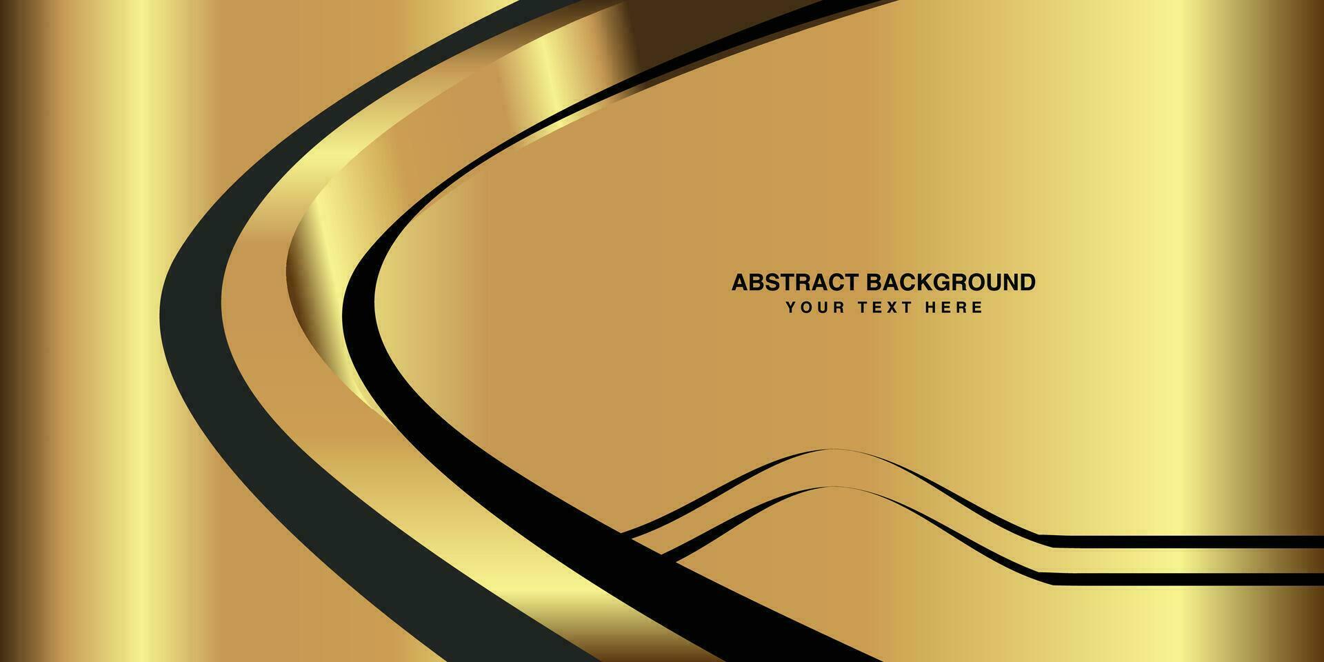 luxurious Abstract Background design illustration, Black and Golden Background creative vector
