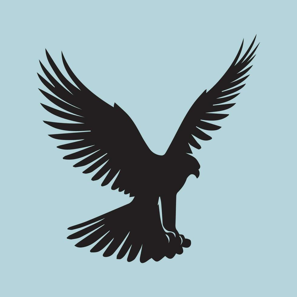 Eagle design over blue background, vector illustration