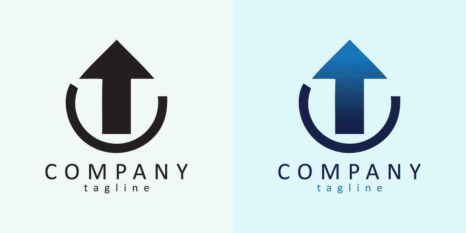logo up for company. a logo that has a philosophy of continuing to rise. vector
