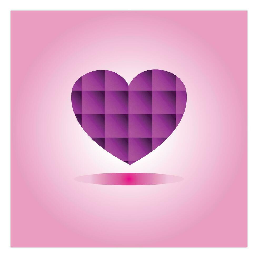 gratis vector Violeta color corazón diseño en rosado antecedentes.