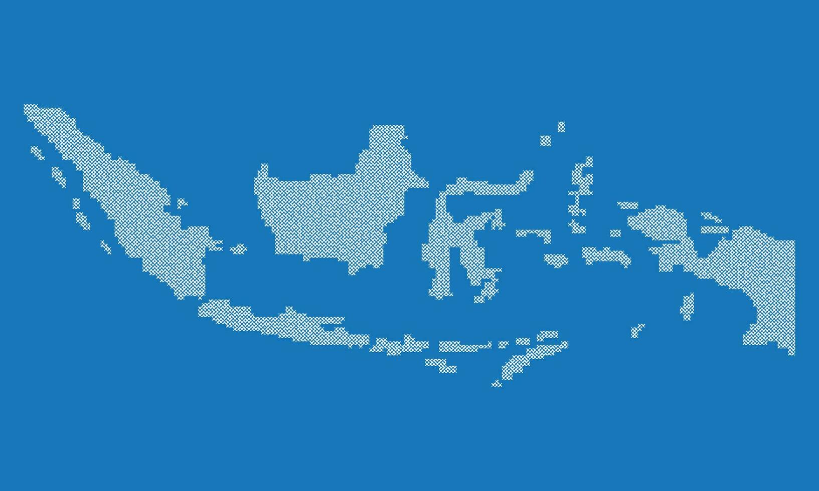 indonesio mapa laberinto estilo en azul antecedentes vector