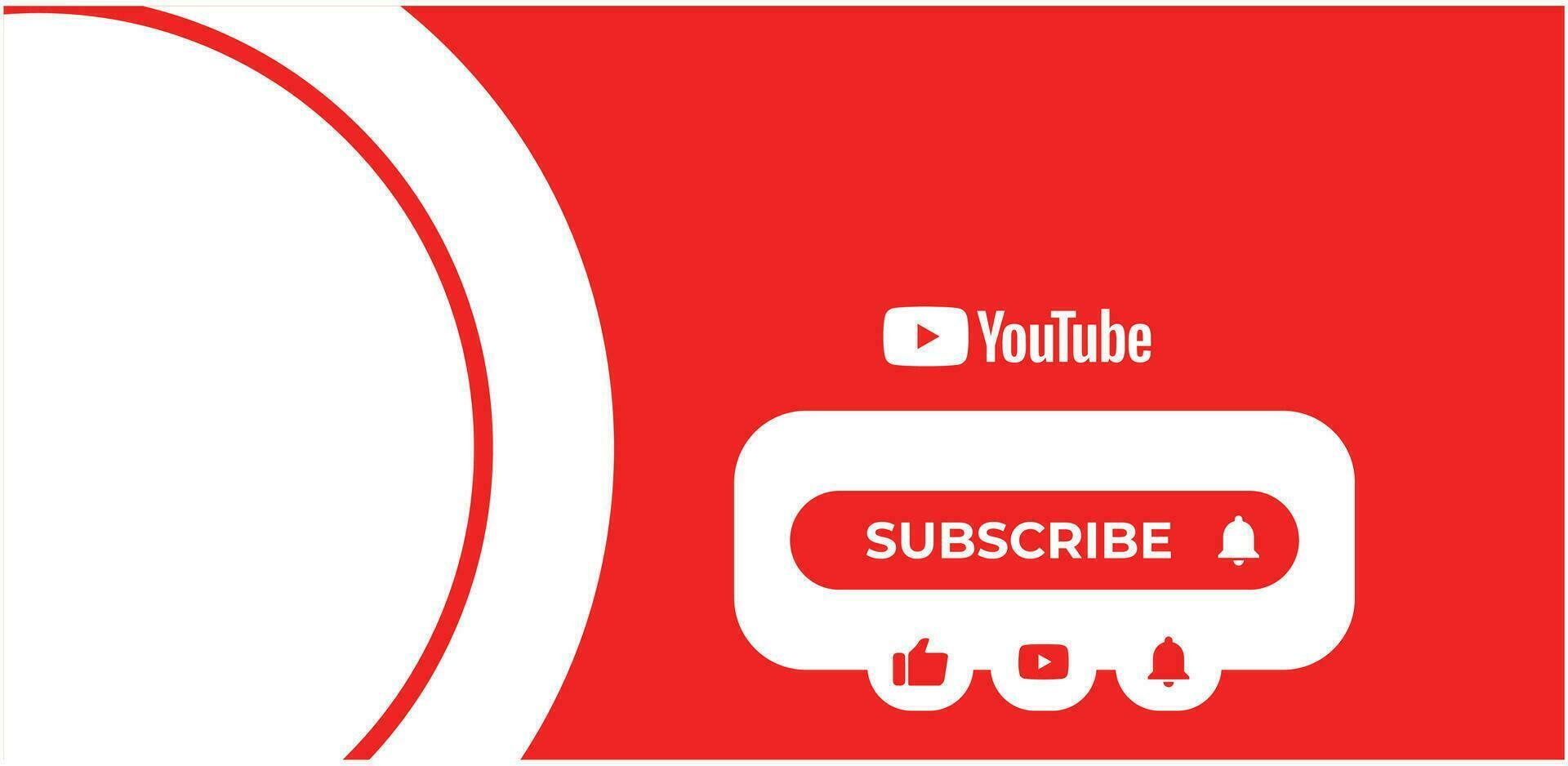 Youtube Geometric Modern Cover. Social Media Profile Header Banner. Banner download, thumbnail, marker, template, kit, branding, thumbnail. vector