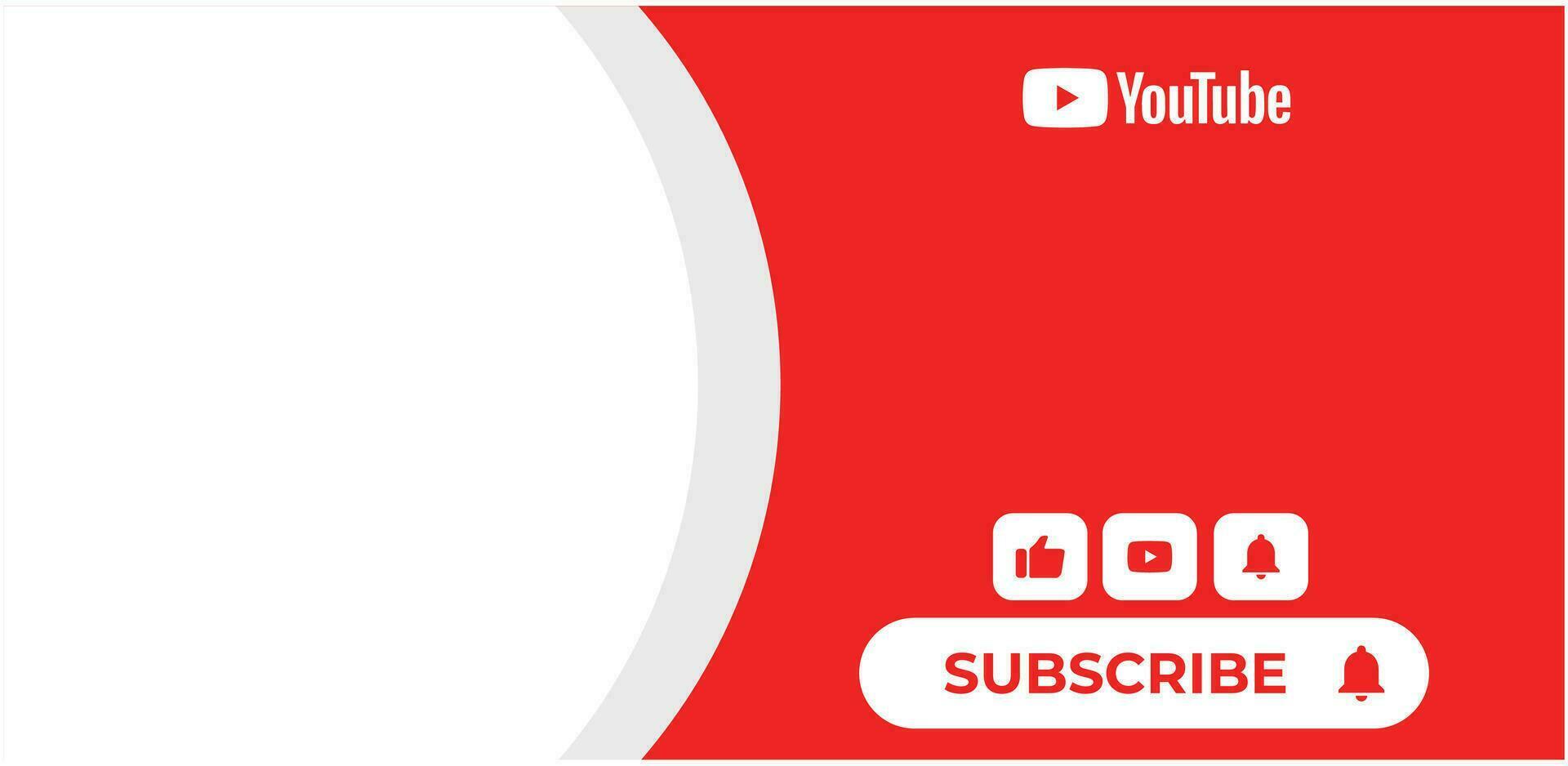 Youtube Geometric Modern Cover. Social Media Profile Header Banner. Banner download, thumbnail, marker, template, kit, branding, thumbnail. vector