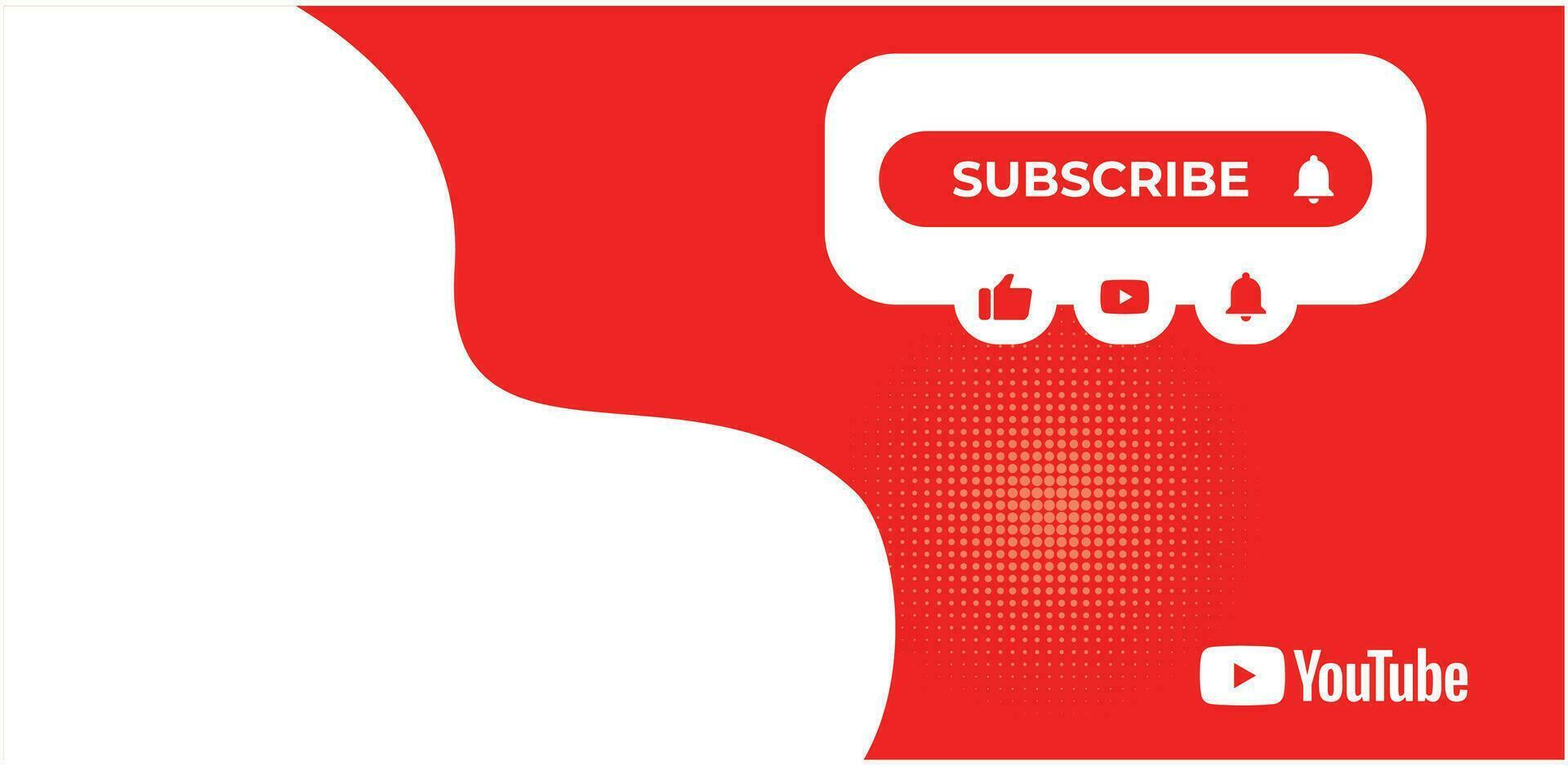 Youtube Geometric Modern Cover. Social Media Profile Header Banner. Banner download, thumbnail, marker, template, kit, branding, thumbnail. vector