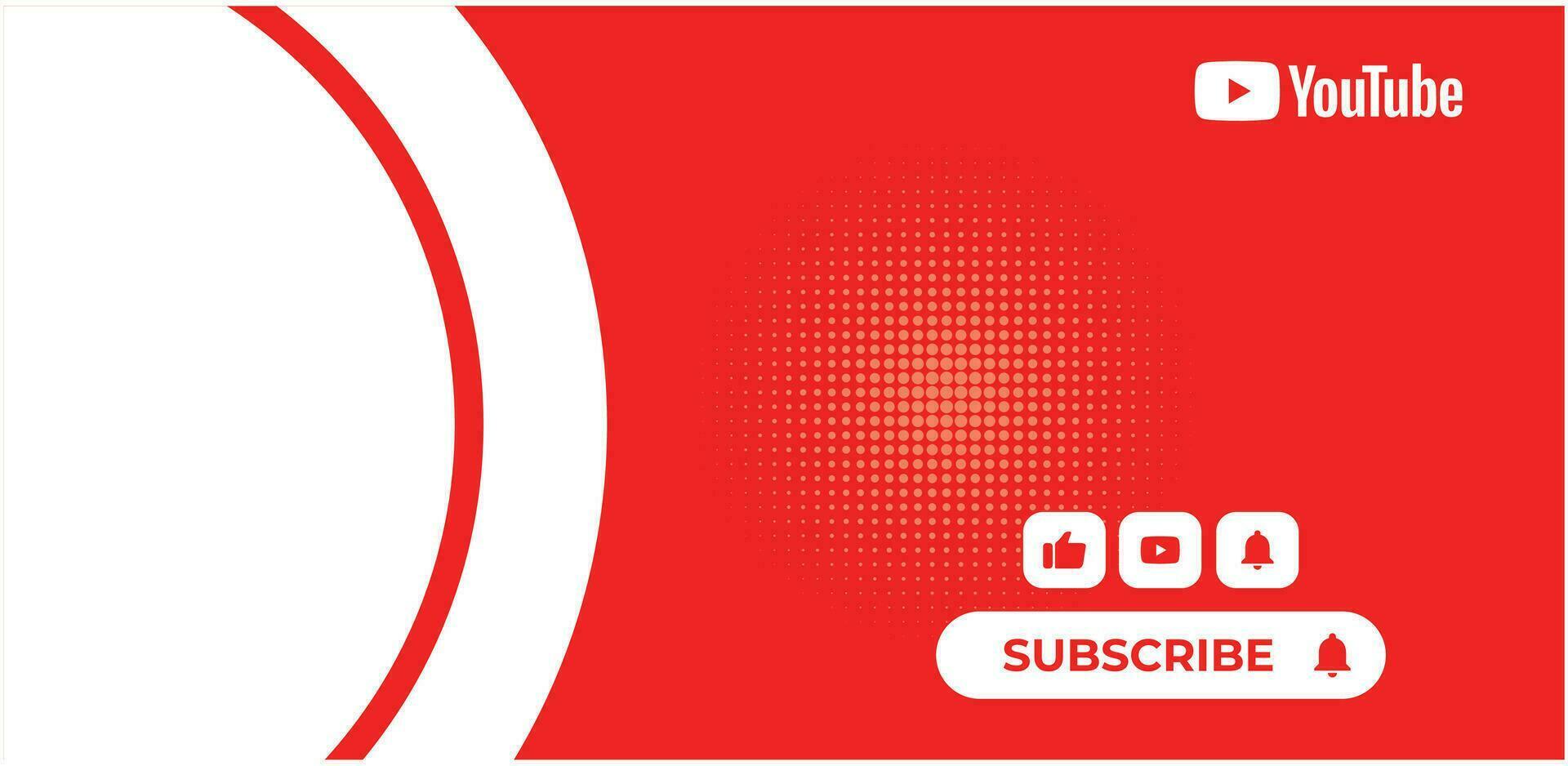 Youtube Geometric Modern Cover. Social Media Profile Header Banner. Banner download, thumbnail, marker, template, kit, branding, thumbnail. vector