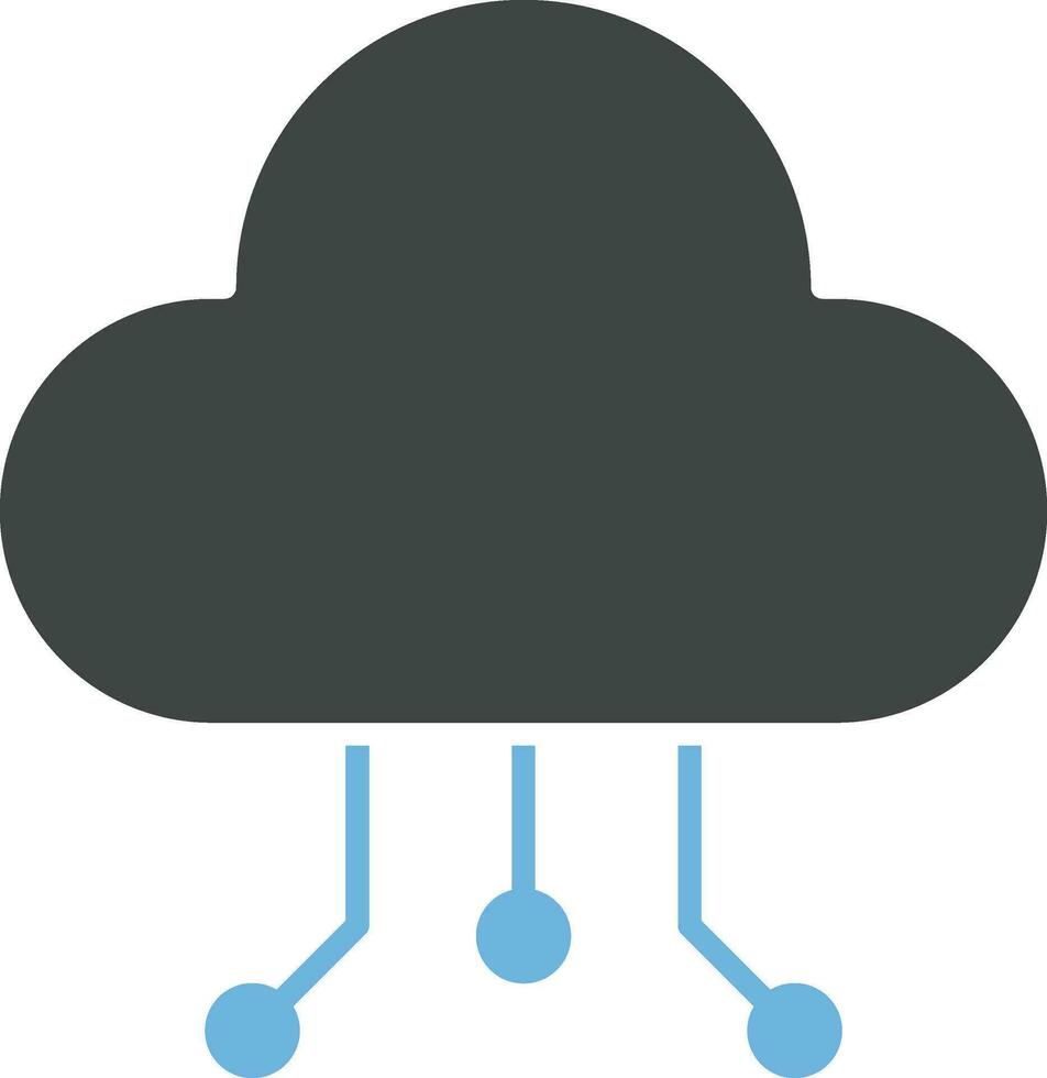 Cloud Data Distribution icon vector image.