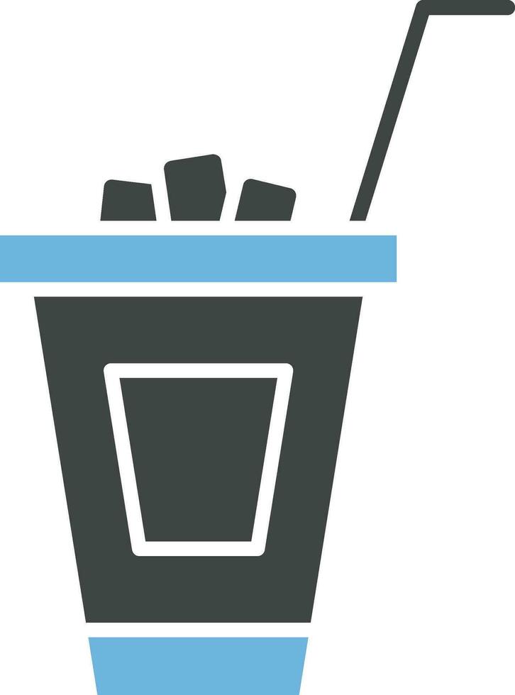 Cold drink icon vector image.