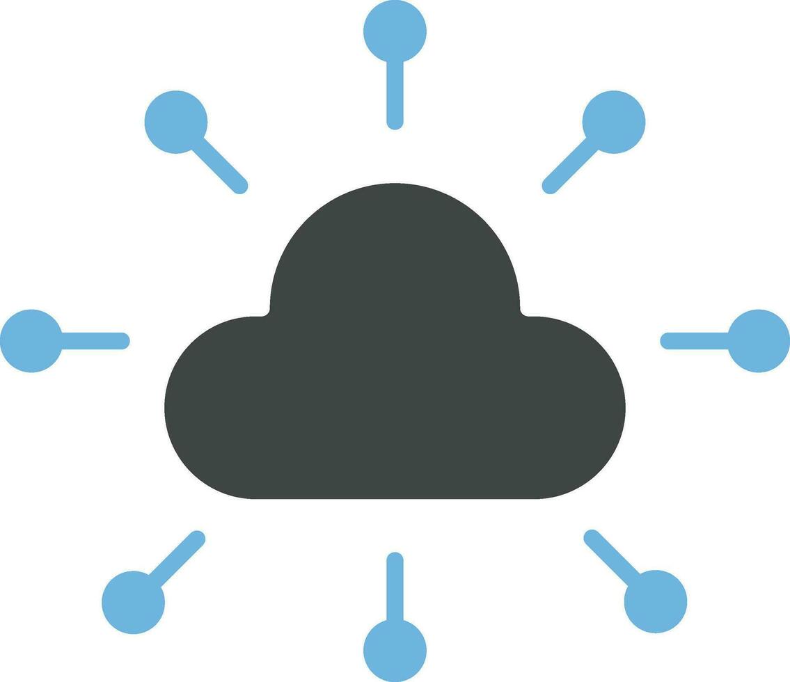 Cloud Network icon vector image.