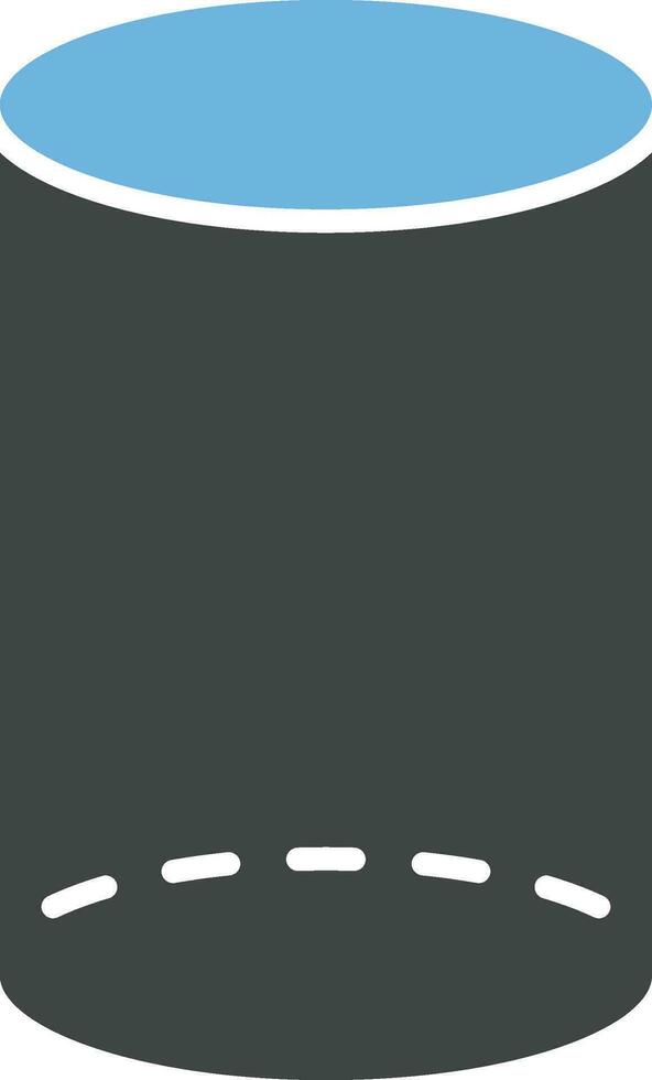 Cylinder icon vector image.