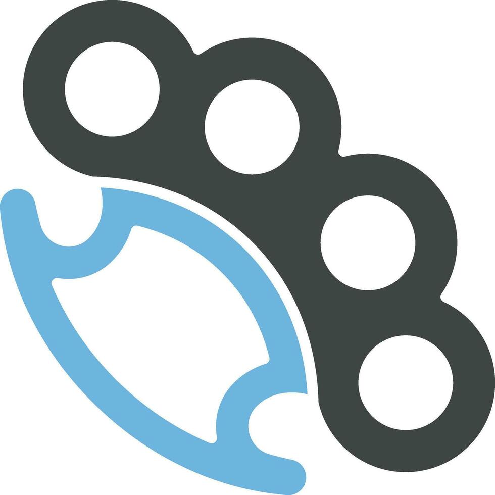 Brass Knuckles icon vector image.