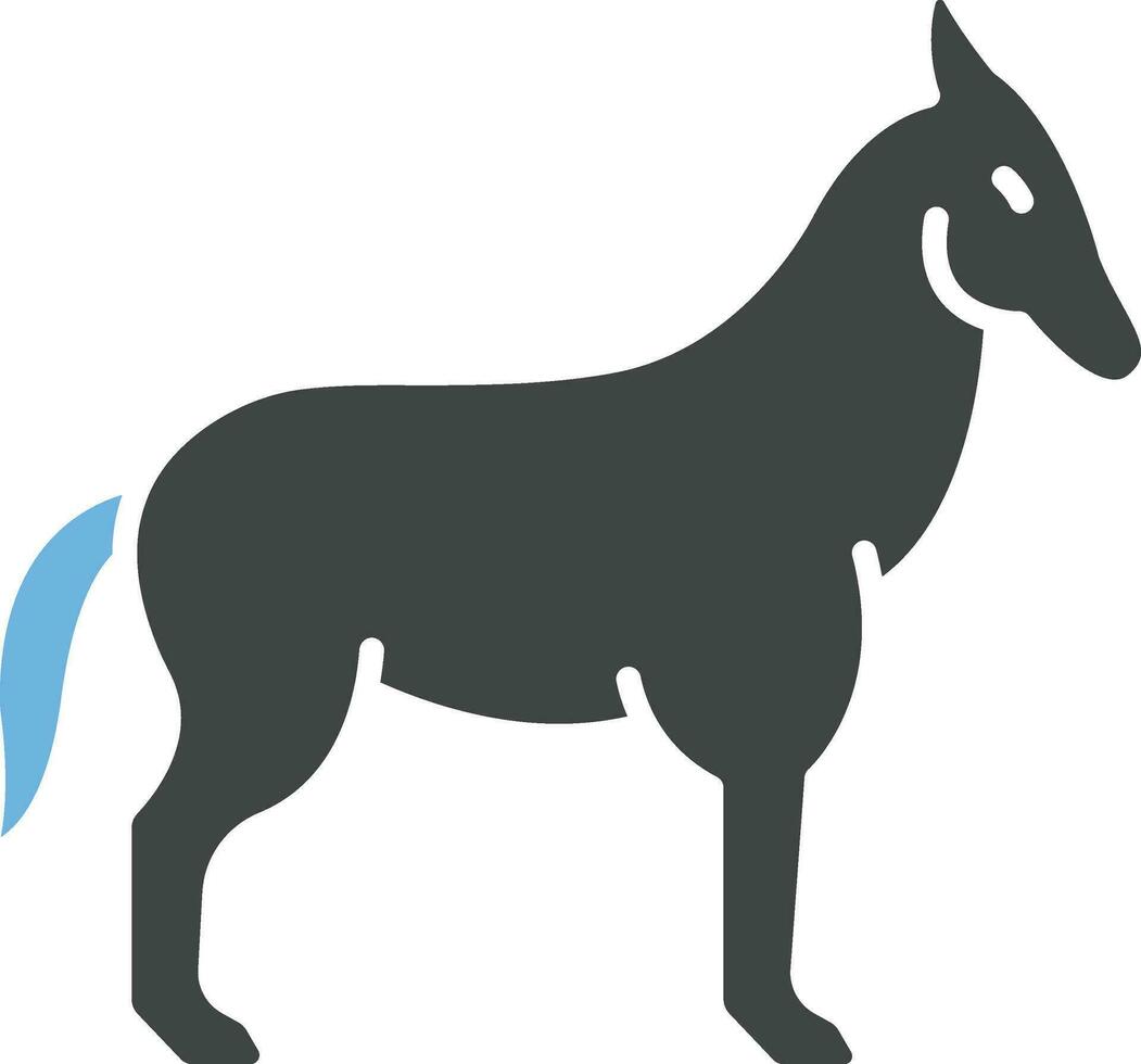 Burro icono vector imagen.