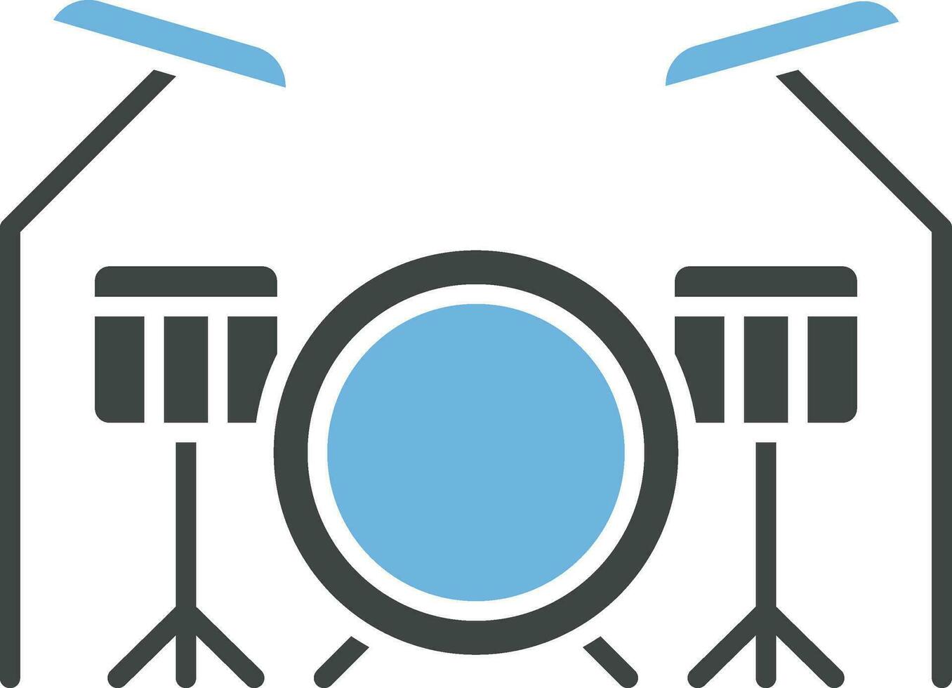 Drum Set icon vector image. 36318969 Vector Art at Vecteezy