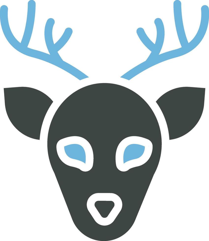 ciervo icono vector imagen.