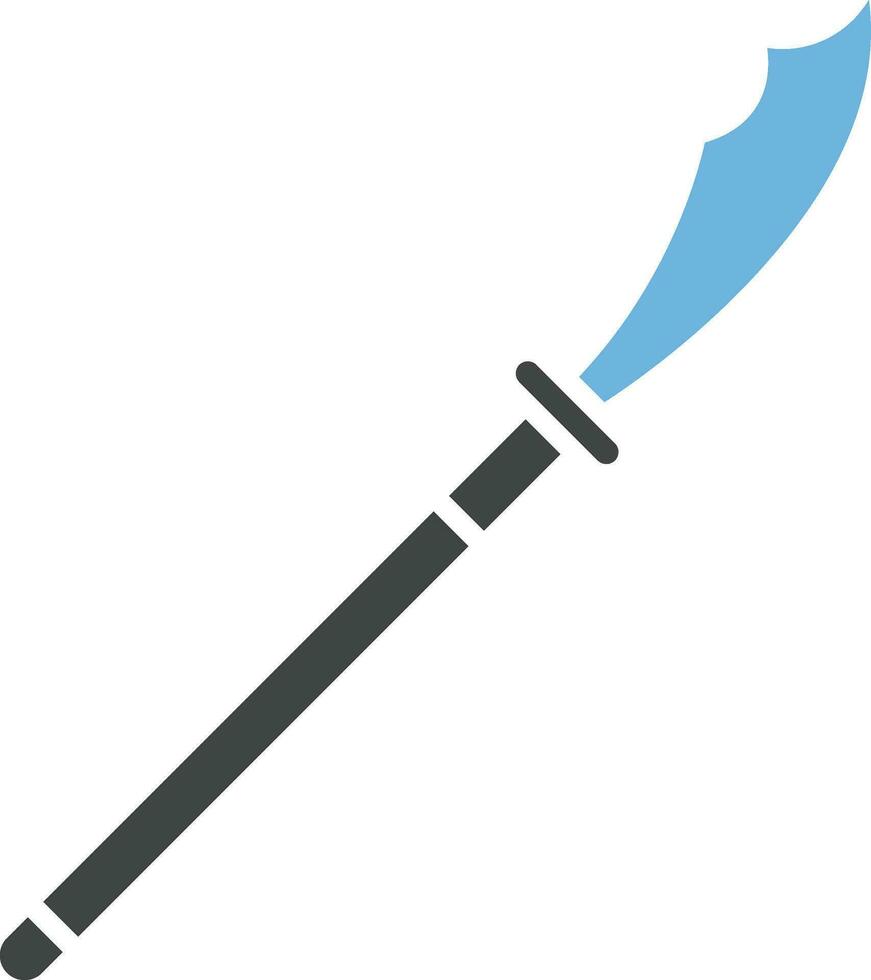 Naginata icon vector image.