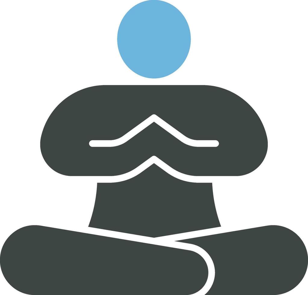 Meditate icon vector image.