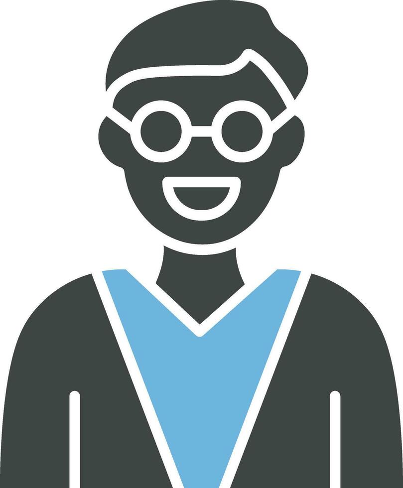 Male Professor icon vector image.