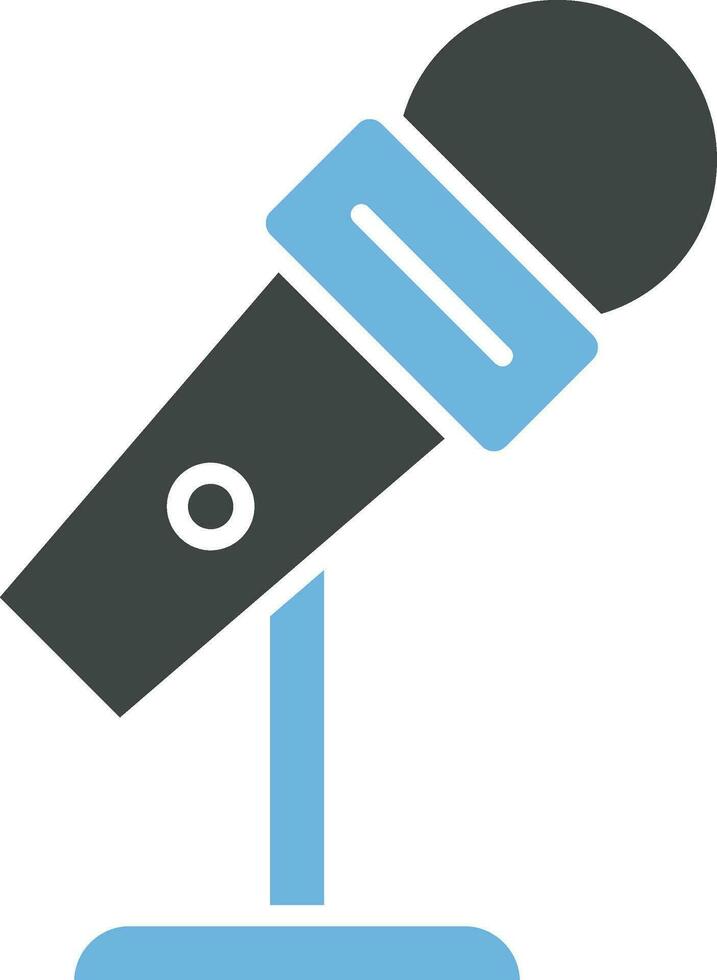 mic estar icono vector imagen.