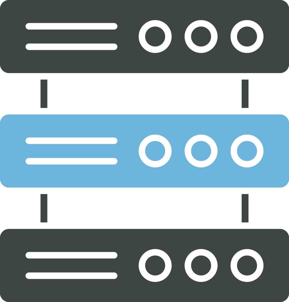 Multiple Servers icon vector image.
