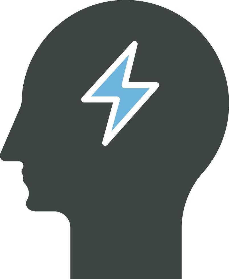 Mind Power icon vector image.