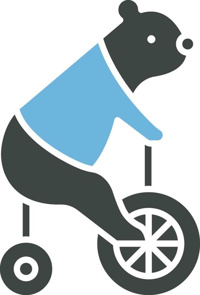 Bear Performing icon vector image.