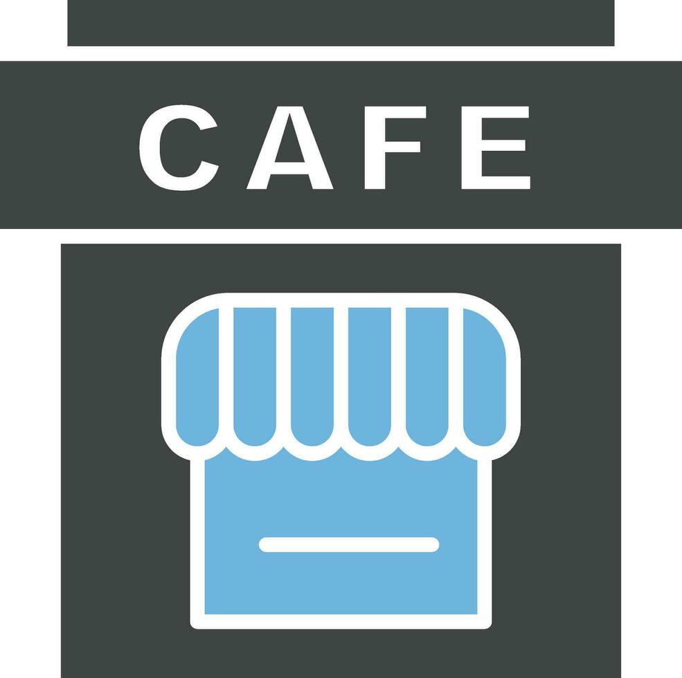 Cafe icon vector image.