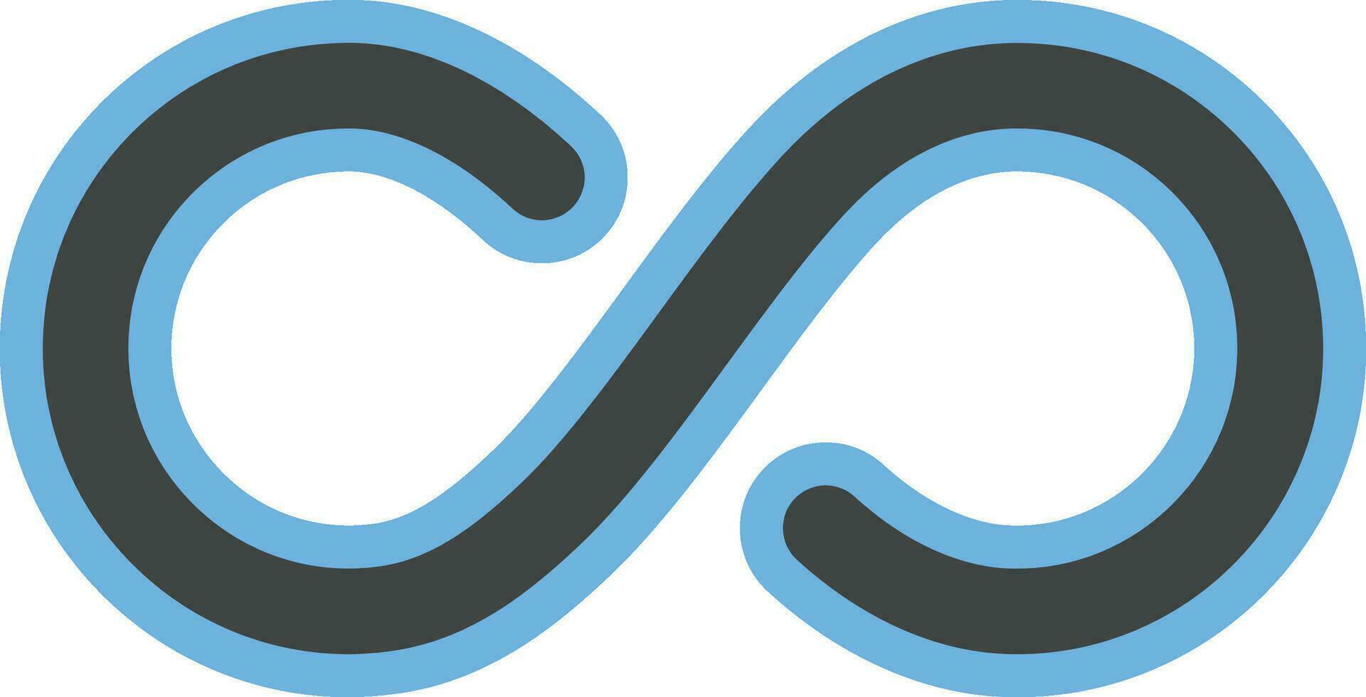 Infinity icon vector image.