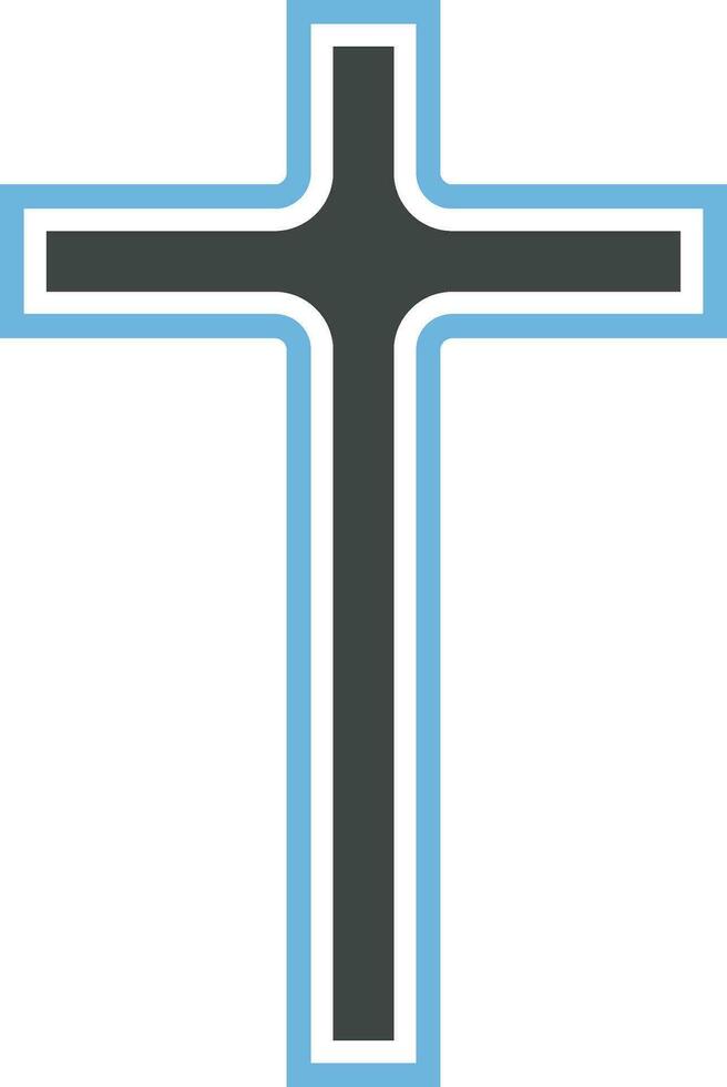 Latin Cross icon vector image.