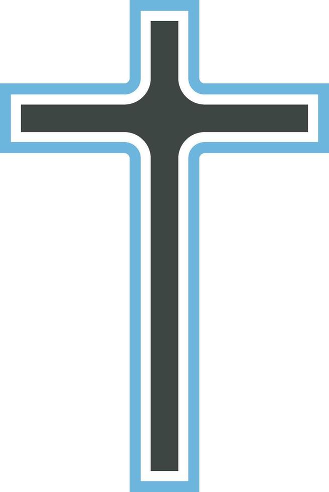 Latin Cross icon vector image.