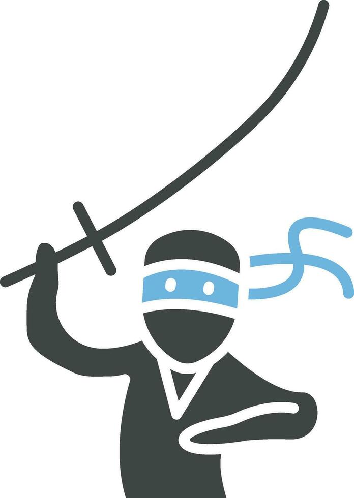 Kenjutsu icon vector image.