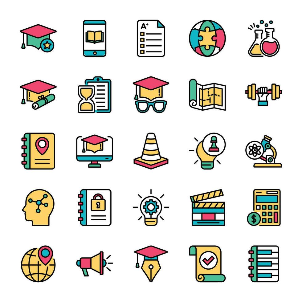 Education Color Icon vector