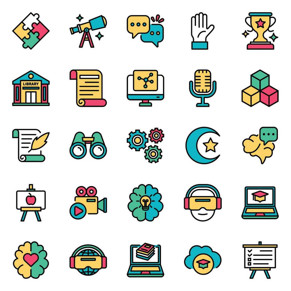 Education Color Icon vector