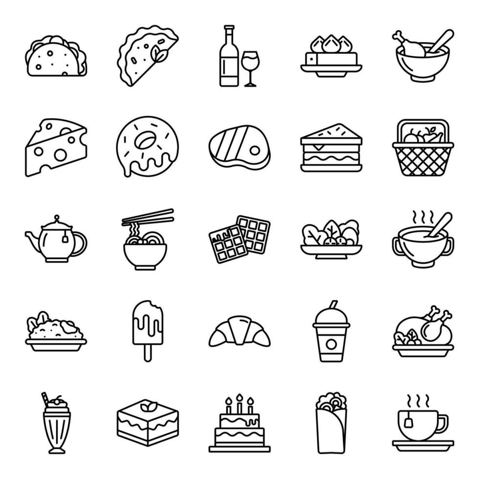Food And Restaurant Icons vector