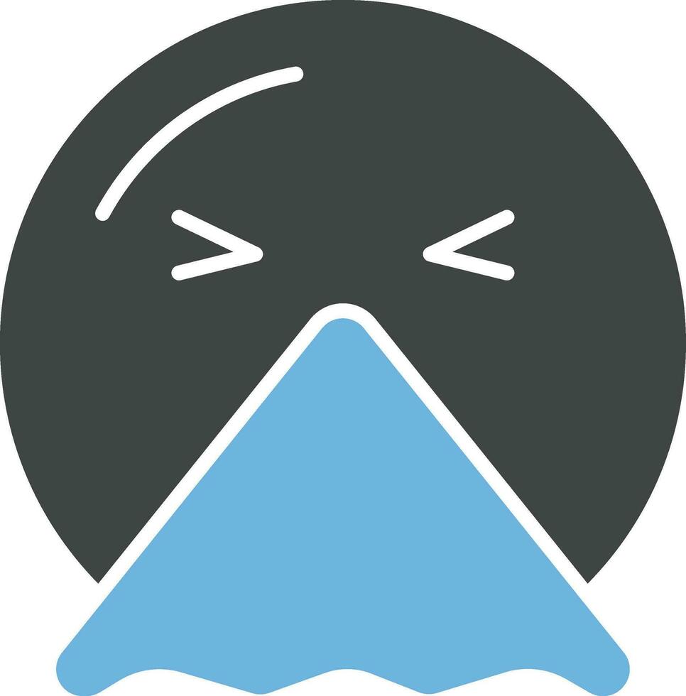 Sneezing Face icon vector image.