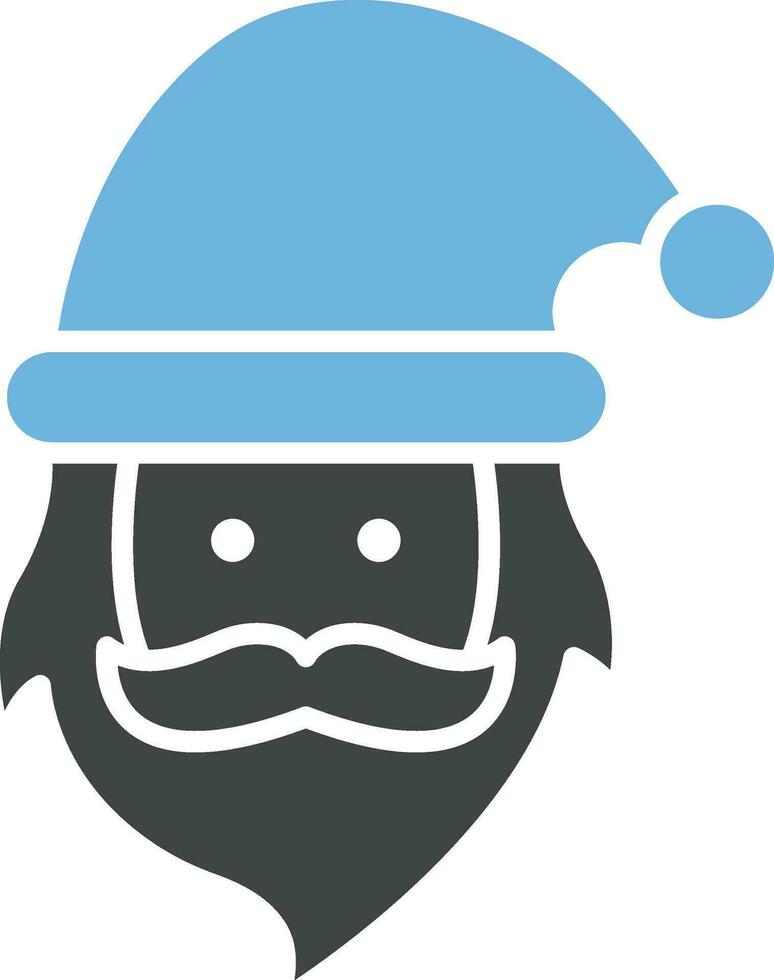 Santa Claus icon vector image.