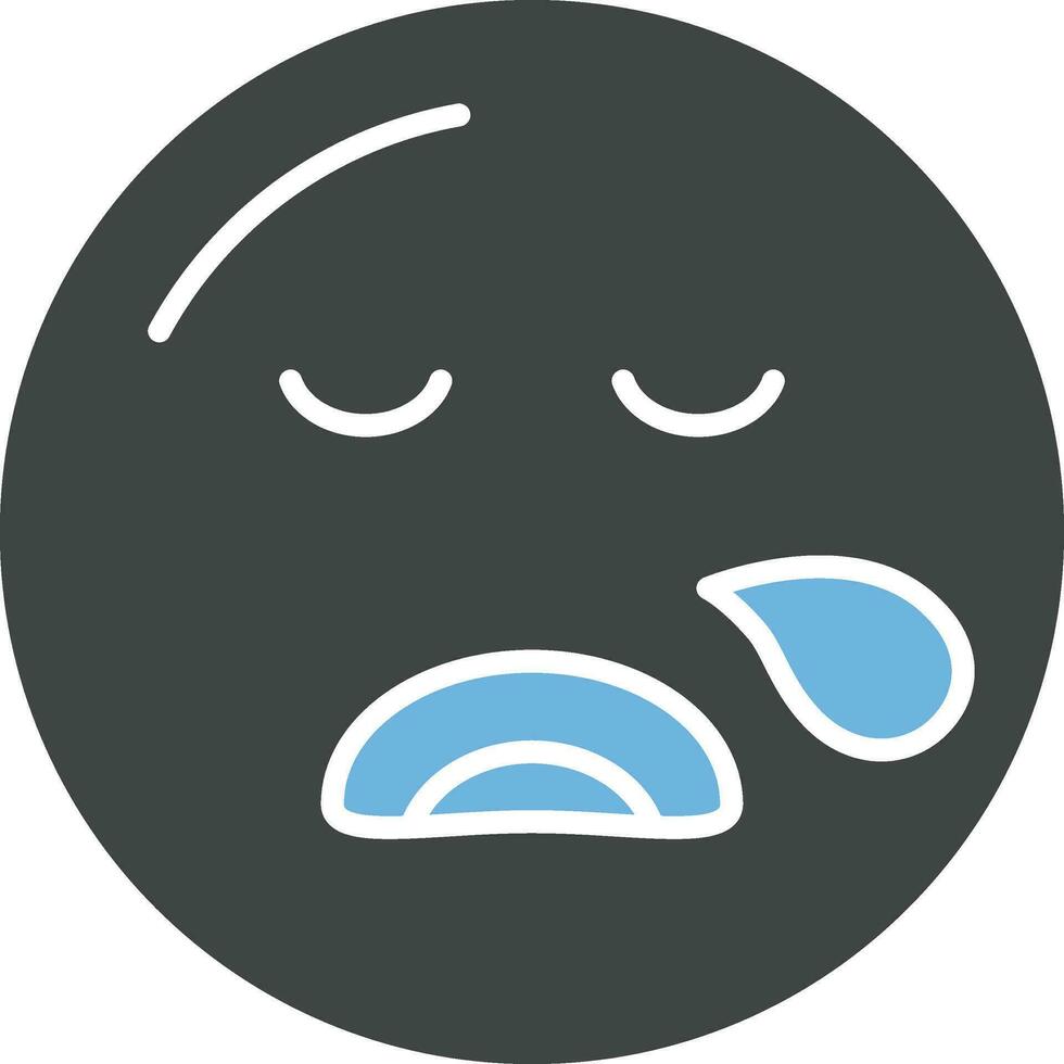 Sleepy Face icon vector image.