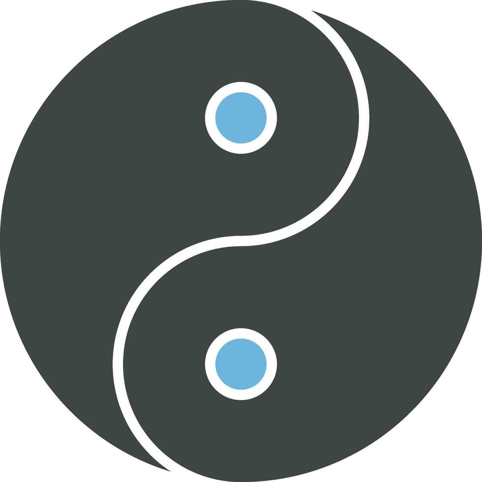 Yin Yang icon vector image.