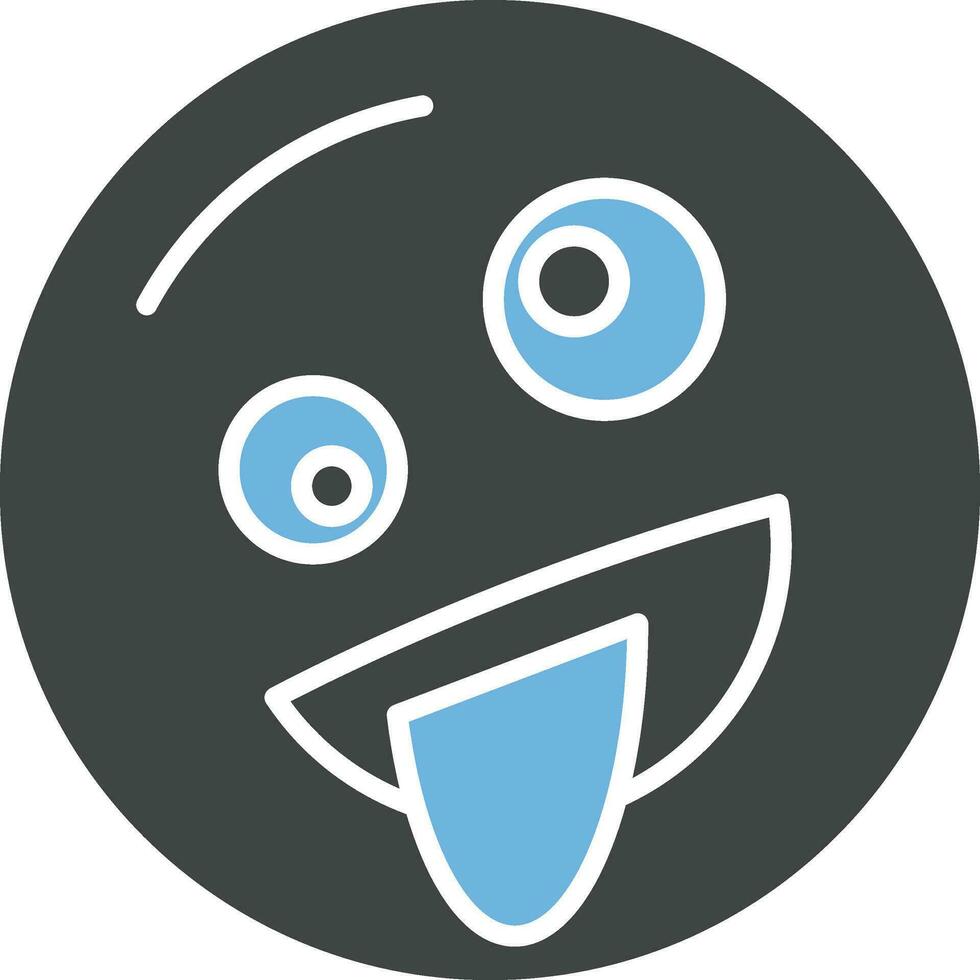 Zany Face icon vector image.