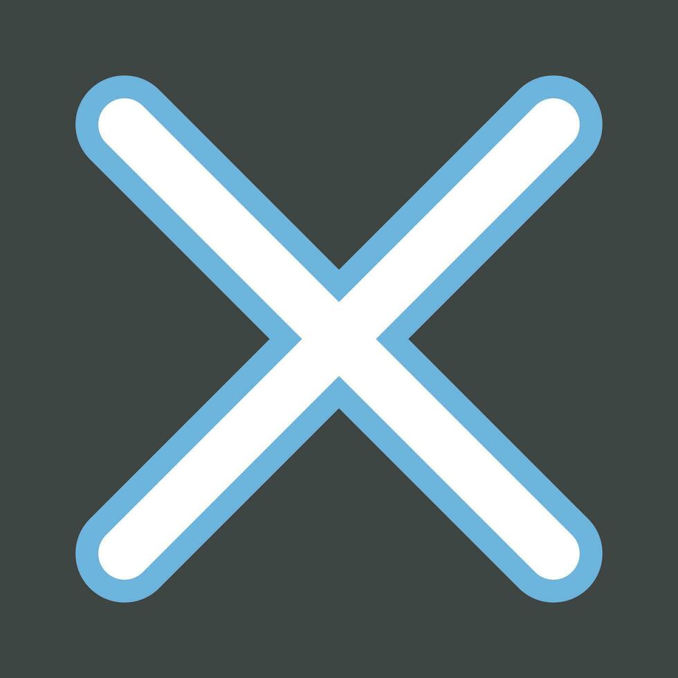 Cross Mark Button icon vector image.